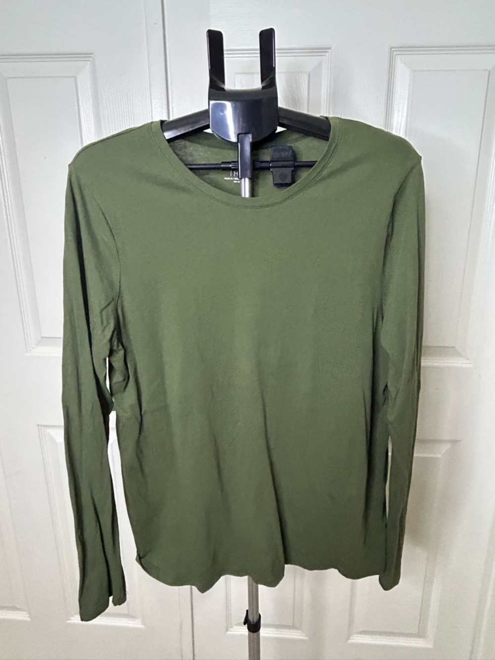 Bundle 3 Crewneck Tee Long Sleeve: Olive Green-Bkack-Brown